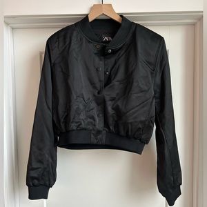 Zara crop bomber jacket- M